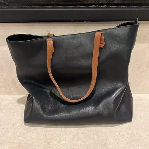 Madewell Leather Tote Black - Picture 4 of 13